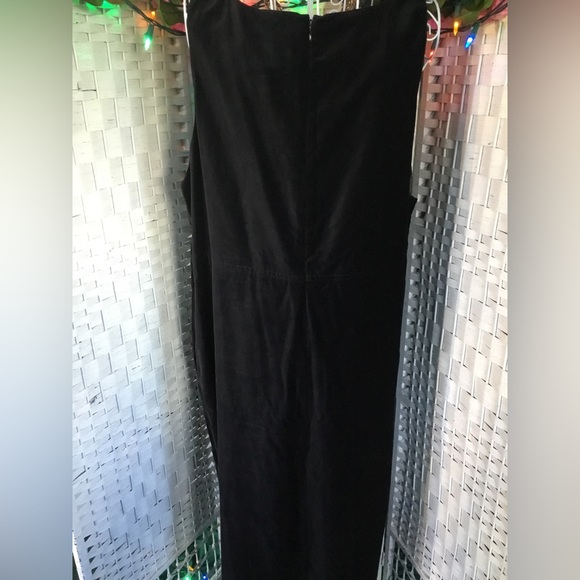 VTG KOOS of Course! Black Velvet / Supersuede Dress 1X Vintage New - Picture 6 of 12